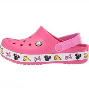 Crocs kid’s Disney clog Minnie Mouse pink good condition